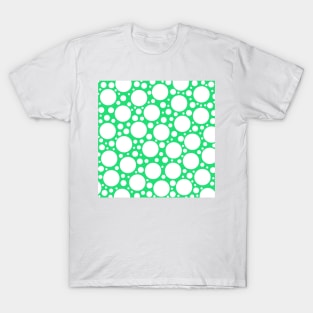 Polka Dots in Green & White T-Shirt